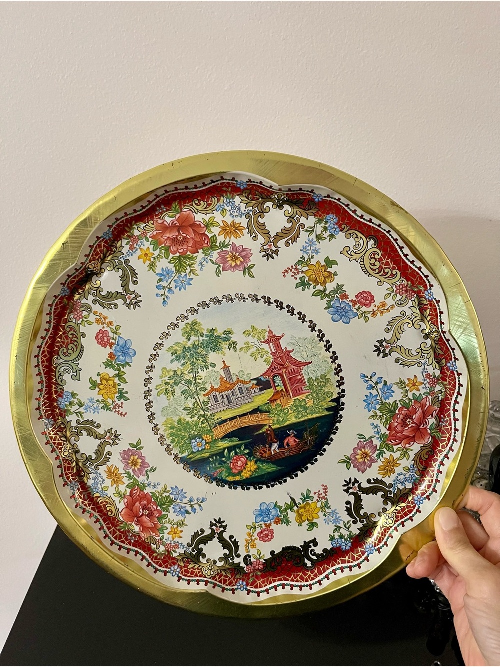 Vintage Daher Decorated Ware Made in England Metal Tray
